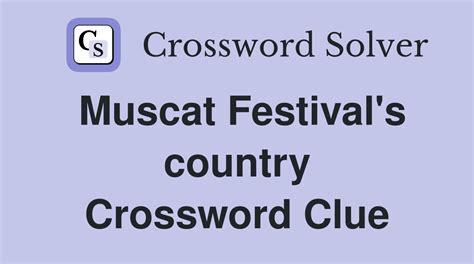 country festival crossword clue